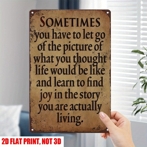 Vintage metal sign - metal,