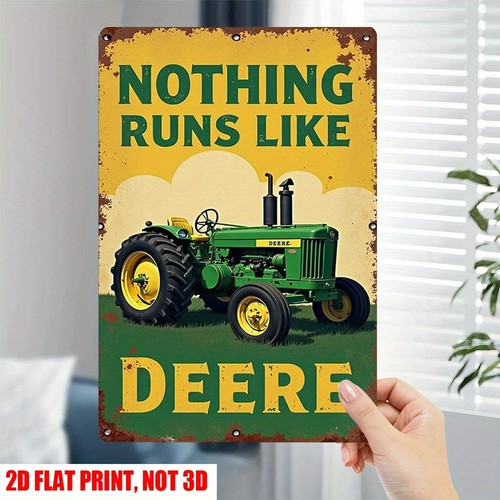 Tin sign vintage john deere - sign,