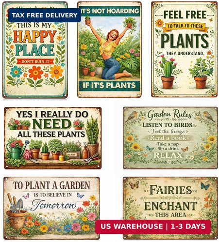 Pcs vintage garden metal - 7,