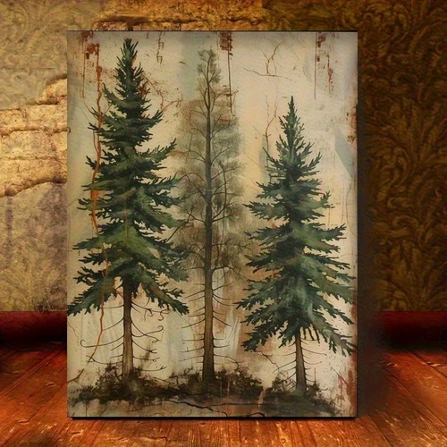 Rustic vintage pine tree - vintage,
